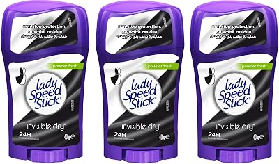 Lady Speed Stick Deodorant Powder Fresh Invisible Dry 1.4oz 3 Pack