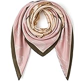 tagotry Wool Feel Square Scarf Wrap - Featherlight & Wrinkle-Free, 35"x35" Shawl for Travel & Office. Ready-to-Gift.