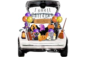 PEEOED Halloween Trunk or Treat Car Decorations Kit, Car Archway Garage Door Decoration Halloween Decorations Haunted House Car Trunk Banner Waterproof for Halloween Outdoor Car Party Supplies (Hocus Pocus)