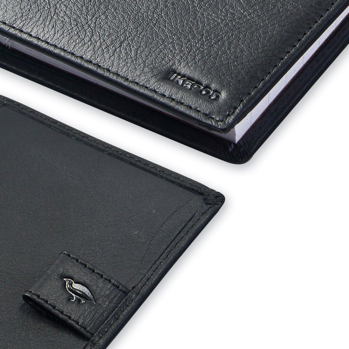 Checkbook Cover with Divider for Men/Women,Made by Italy Leather
