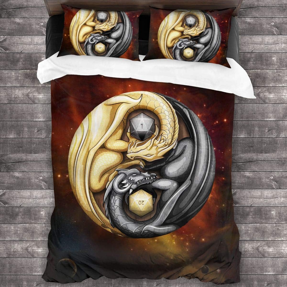 Korlav Dungeons Dragons Balanced D20 Bedding,3D Bedding