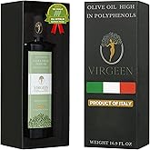 N°1 Drinking Extra Virgin Olive Oil - Italian Olive Oil from Italy 2025 Gold Awards Winner - 514 mg/kg High in Polyphenols evoo - 100% Unrefined and Cold pressed evoo for Drinking and Finishing Use
