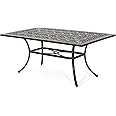 Christopher Knight Home Jamie Outdoor Rectangular Cast Aluminum Dining Table, Shiny Copper