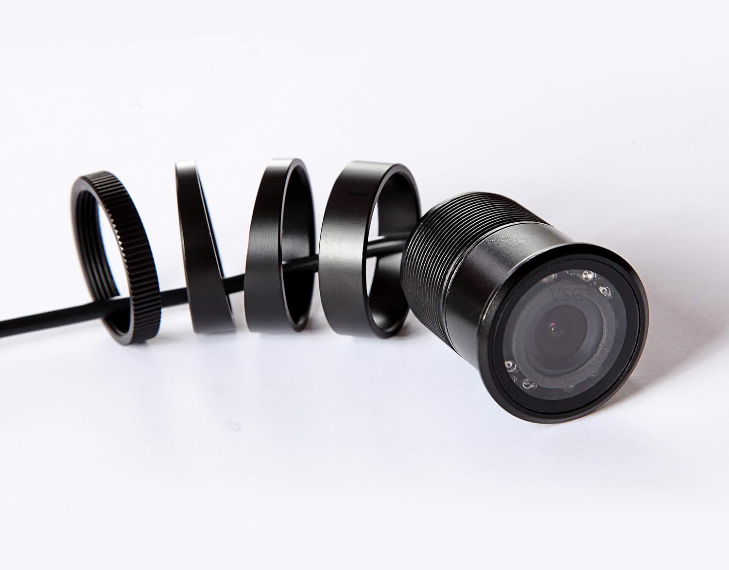 VSG RV-STX Bumper Camera/Mounting Rings / 120° & IP67 / 12Volt / Night Vision/Flexible Installation/Select Series - Image 3
