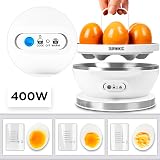 Duronic EB27 WE Electric Egg Boiler 7 Eggs 400W Steamer Omelette Maker view 3