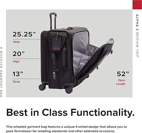 4 wheeled extended trip garment bag