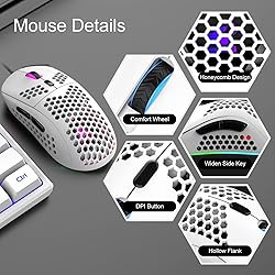 60% Gaming Keyboard and Mouse Combo Samll Mini RGB