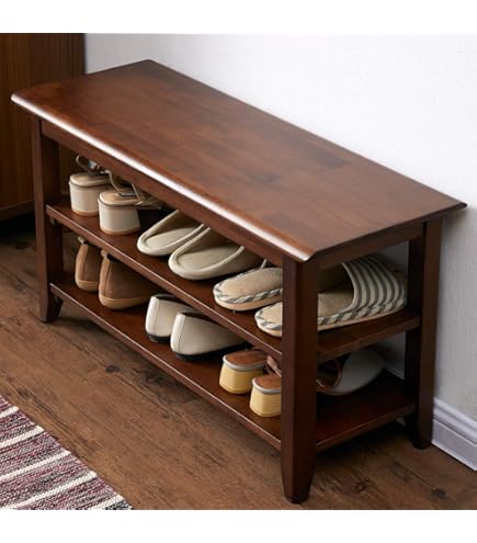 Amazon Tier Shoe Rack Wood Furshus 2-Tier Bamboo Shoe Rack For