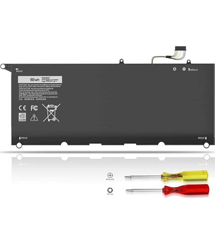 Amazon.com: DELL PW23Y 4-Cell 7.6V 60Wh Batería recargable para