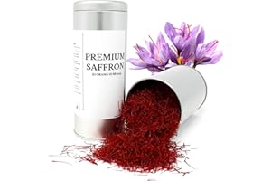KABURA SAFFRON Premium Quality Saffron Threads for Culinary Use -Fresh and Natural Saffron Spice - Elevate Your Dishes with the Finest Saffron in World - Grade A+ Super Negin, Superior Saffron, Saffron for Milk, Saffron For Tea, Saffron For Paella, Saffron for Risotto (25 GRAMS)