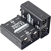 WisWinDa 2Channels XLR/TS/TRS Passive Hum Eliminator Box for Audio Equipments Ground Loop Isolator Noise Filter for Different Audio Systems Using (WDISO-Pro X2)