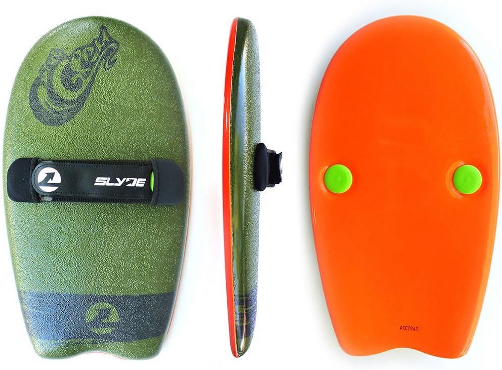 As Seen On Shark Tank! The Slyde Grom Soft Top Body Surfing Handboard/Handplane, Easy to Use, Fun to Master, Safe for for All Ages, Portable, Light Weight, Durable with Exceptional Buoyancy