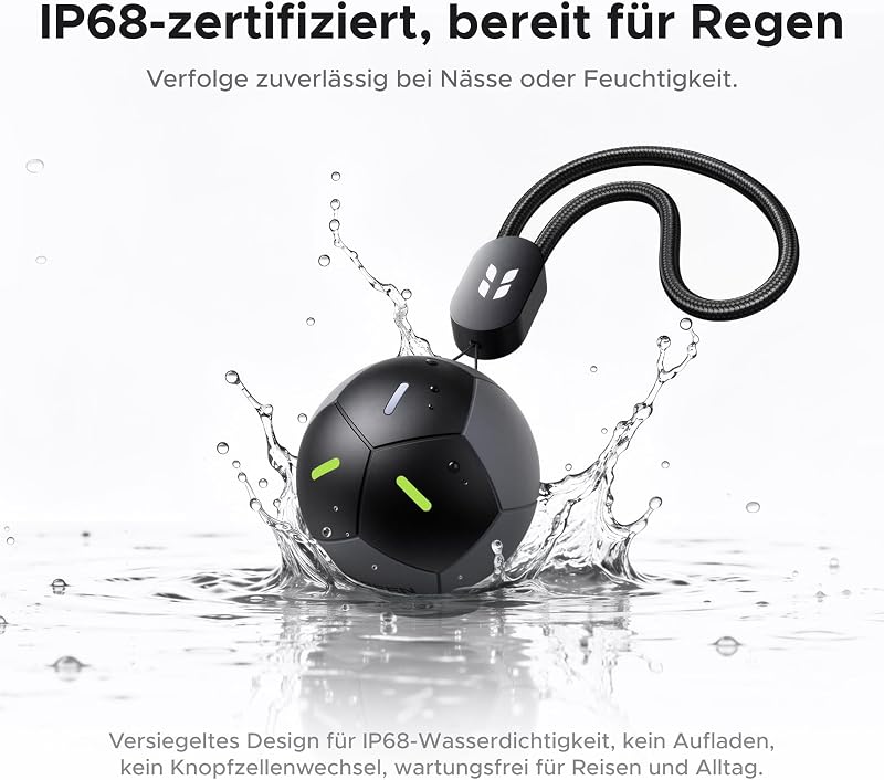 FineTrack 2 Fußball Tracker kompatibel mit Apple Find My (nur iOS)