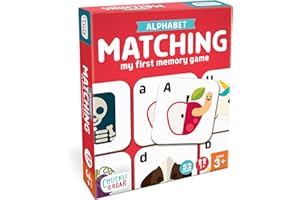Chuckle & Roar - Matching Game Alphabet - Board Game for Kids 3 and up - Concentration Game for Toddlers - Preschool