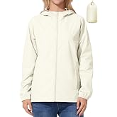 UIQUR Womens Raincoat Waterproof Lightweight Packable Rain Jacket | Windbreaker For Hiking, Cycling, Running, Fishing ,Golf,Rainy-day work,And Other Outdoor Activities