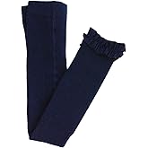 RuffleButts Baby/Toddler Girls Footless Ruffled Tights