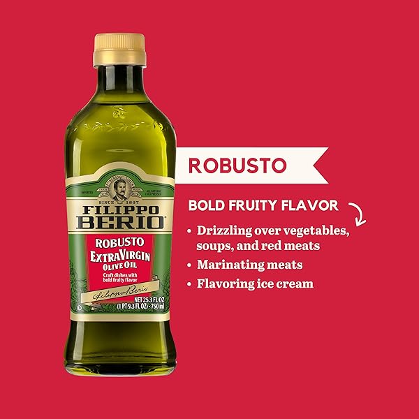 FILIPPO BERIO EXTRA VIRGIN OLIVE OIL, ROBUSTO, 25.3 OUNCE RPET BOTTLE