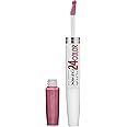 Maybelline Super Stay 24, 2-Step Liquid Lipstick Makeup, Long Lasting Highly Pigmented Color with Moisturizing Balm, Perpetual Plum, Purple, 1 Count