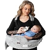 Nursing Pillow for Standing/Sitting Use- Springy Memory Foam for Support & Comfort, Large Breast Feeding Pillow - Safety Fenc