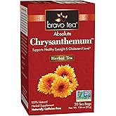 Bravo Tea Absolute Chysanthemum Herbal Tea Caffeine Free, 20 Tea Bags, 6 Count