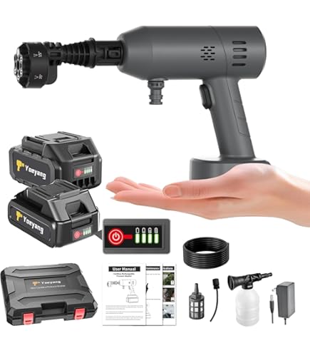 Amazon.com : New! Power Wash Anywhere with 20V Lithium Battery Power Washer  Kit That Works with Bauer 20V Battery (5 Ah Battery & Charger Included) -  Powerful Dirt & Grime Busting 320