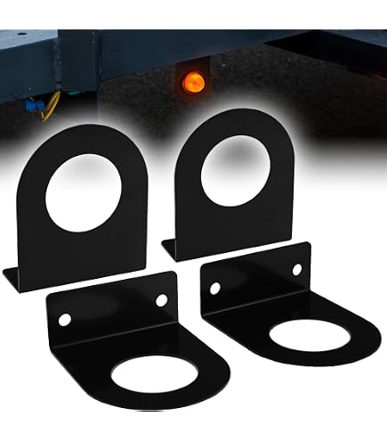 2-Pack 2" Amber Beehive LED Side Marker Lights - 7 Diodes, Waterproof, For Trucks & Trailers