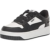 PUMA Carina Shoes Sneaker, White Black, 11.5 US Unisex Little Kid