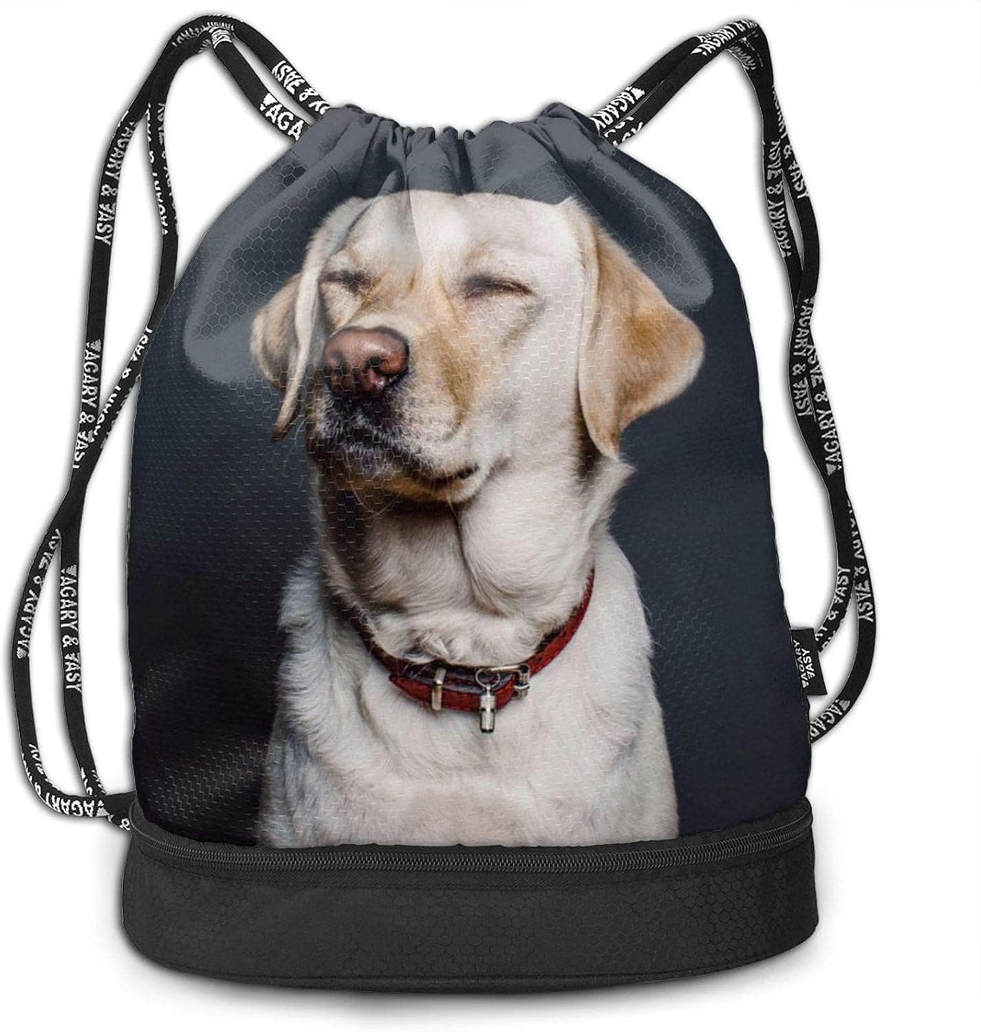 Cute Labrador Dog Drawstring Gym Bag Drawstring Backpack Sport Gym