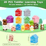 HappyGoLucky Farm Animals Montessori Toy Set for 1-3 Year Old Boys Girls view 7