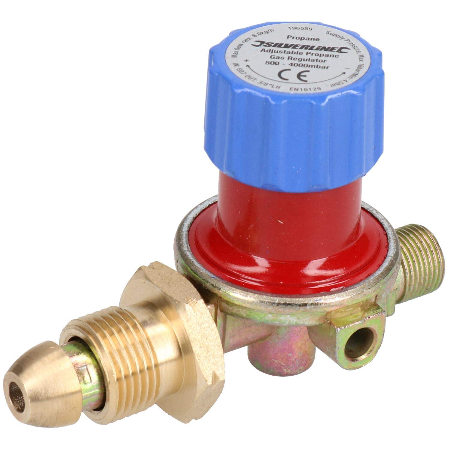 Variable Propane Gas Regulator 0.5 to 4 BAR For Calor Gas Bottles etc