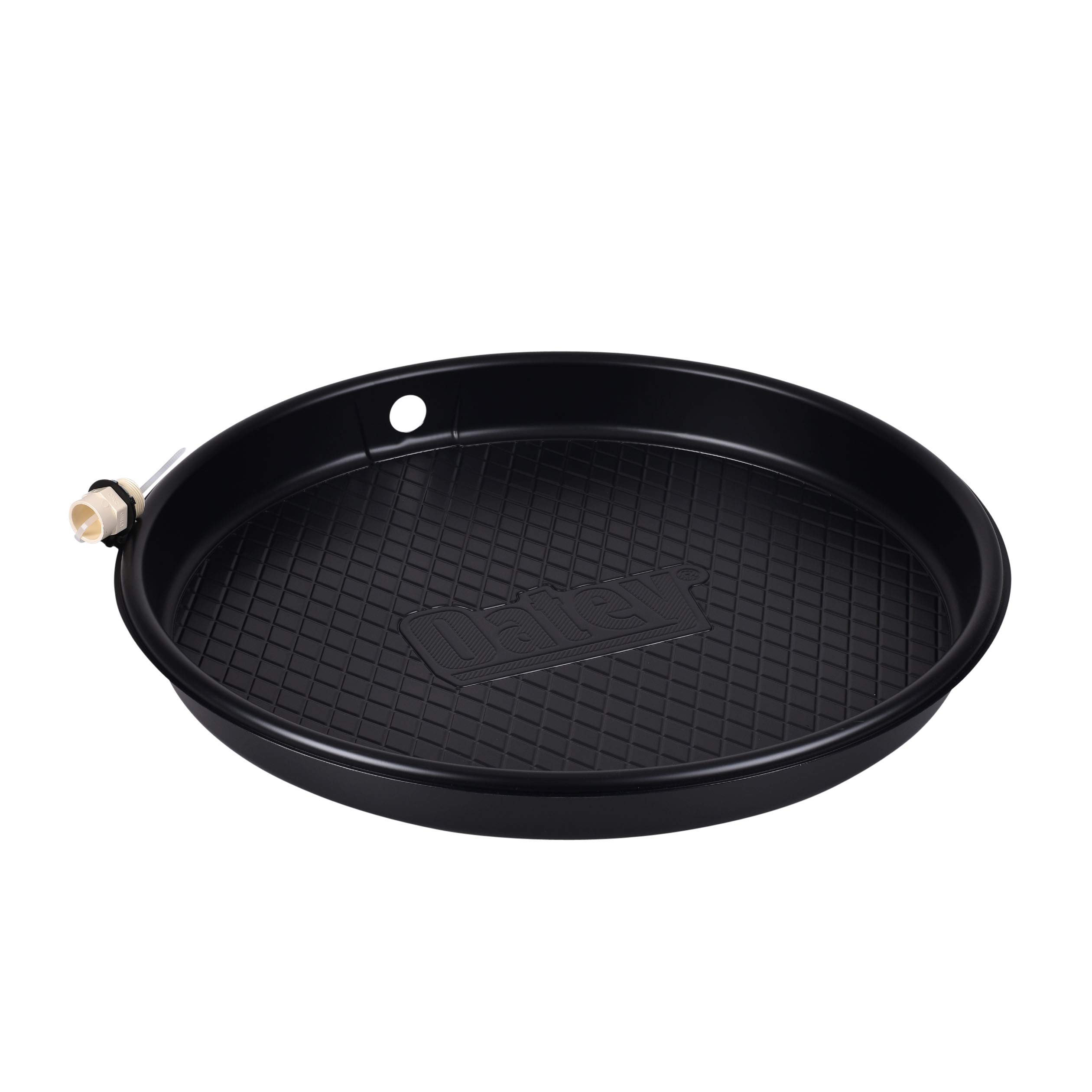 Photo 1 of ***MINOR DAMAGE*** Oatey 34160 Water Heater Pan, Bulk 18-Inch, Black
