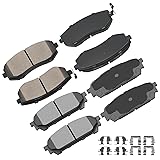 cciyu D929 D1004 Front & Rear Disc Brake Pads Kit
