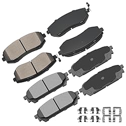 cciyu D929 D1004 Front & Rear Disc Brake Pads Kit
