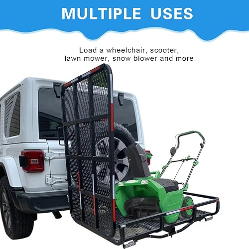 Trailer Hitch Lawn Mower Carrier HECASA Mobility Wheelchair