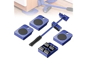 YSFIUYO Furniture Movers with Wheels,Furniture Dolly with 4 Wheels,330Lbs Capacity Furniture Lifters,360° Rotation Furniture Lift Mover Tool Set for Heavy Furniture,Refrigerator,Sofa,Cabinet