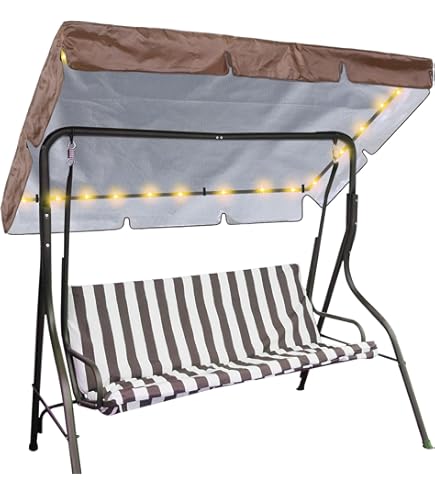 Amazon Patio Swing Covers Replacements Porch Swing Awning