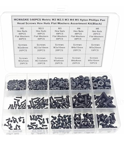 Suritdo De Tornillos Autorroscantes Negros Phillips Cabeza Plana - M1 A M2, Pequeños, Para Electrónica Y Manualidades Suritdo De Tornillos Autorroscantes Negros Phillips Cabeza Plana - M1 A M2, Pequeños, Para Electrónica Y Manualidades