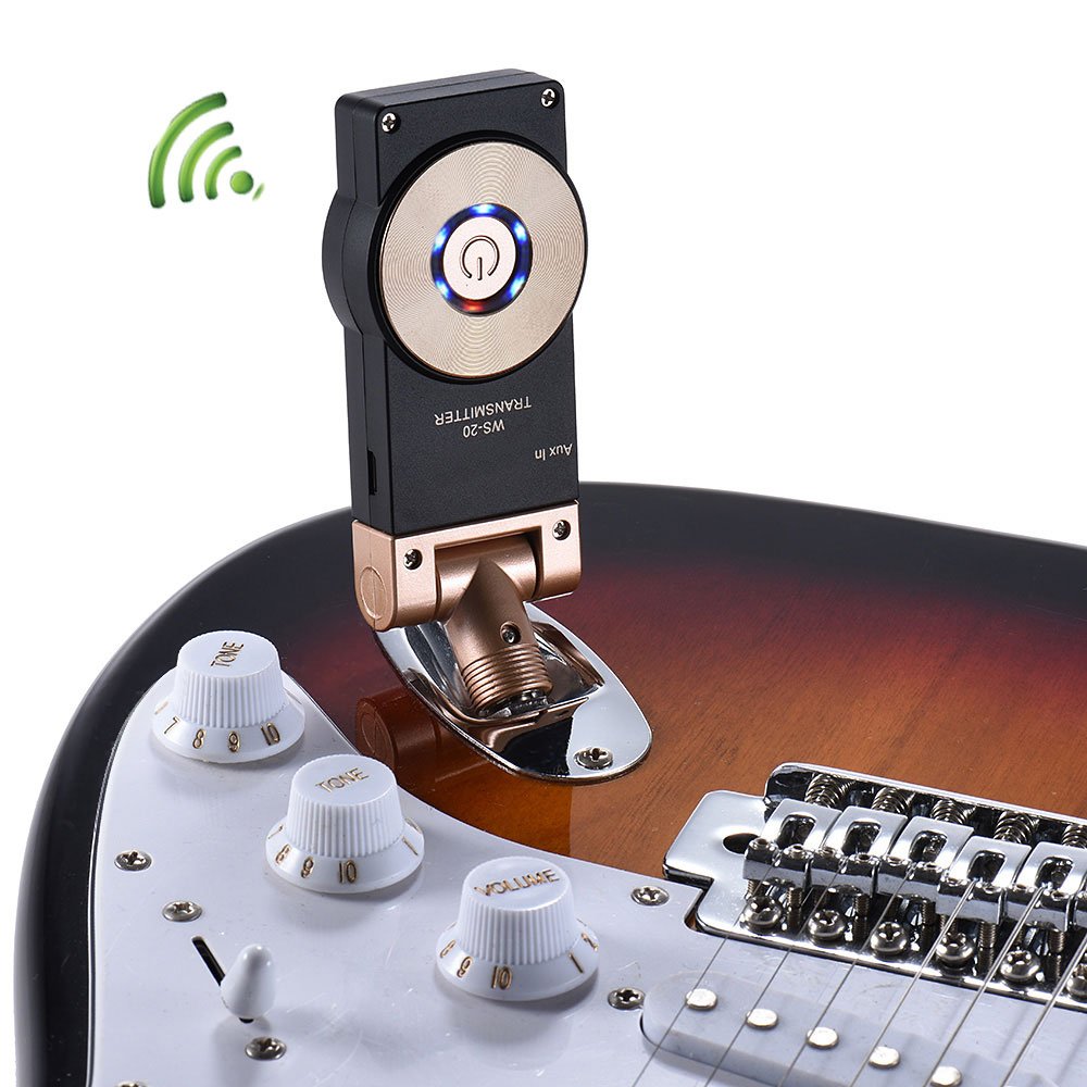 Getaria 2.4GHZ Wireless Guitar System Rechargeable Digital Transmitter