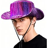 LED Bucket Hat for Women - Light up Fisherman Cap 7 Colors Glow in The Dark Funny Hats USB Rechargeable Rave Party Hats