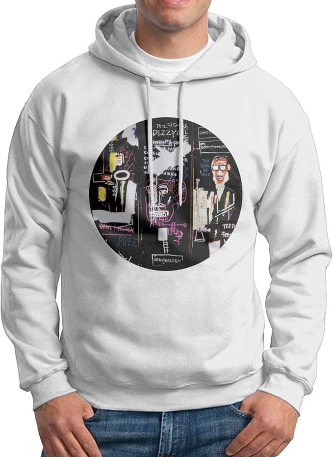 basquiat hoodie white