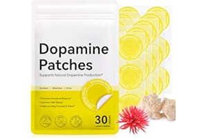Dopamine Patches，Mood Support Patch，Plant-Based Formula, Daily Wellness - 30 Count
