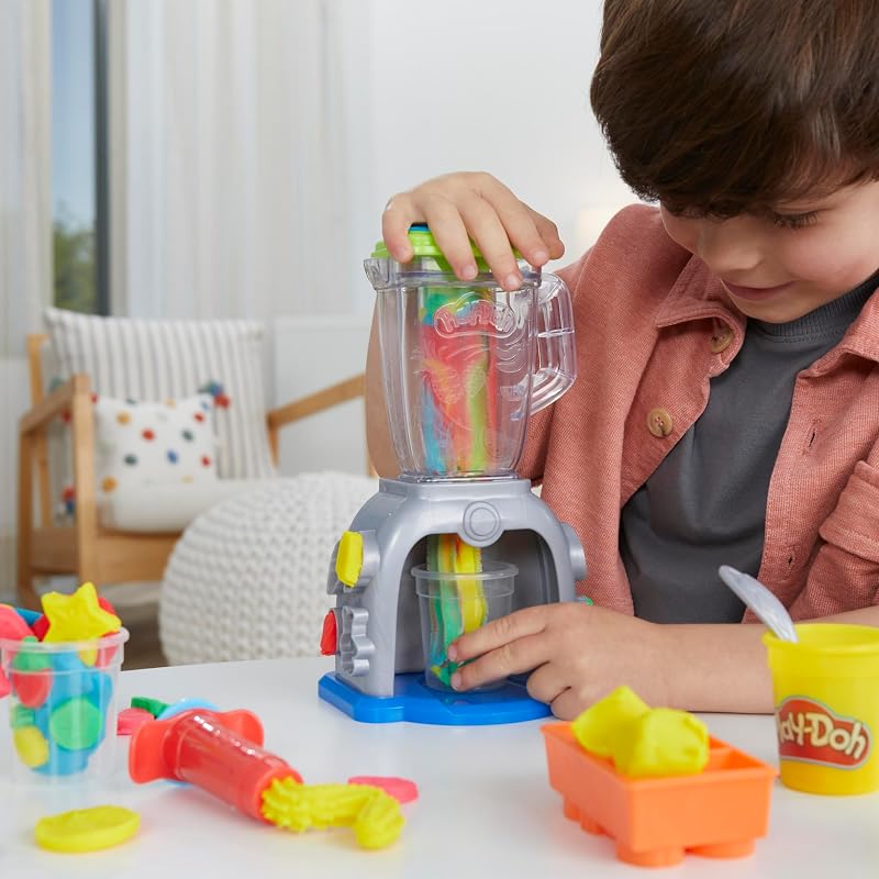 Tourbillon de Smoothies, Coffret Créatif avec 20 Accessoires et 8 Pots de Pâte à Modeler, Jouet Créatif pour Les Filles et Garçons dès 3 Ans