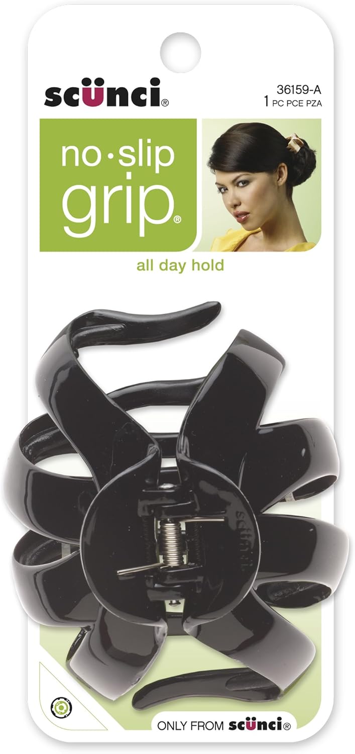 Scunci No-slip Grip Octopus Clip, 8.5 Cm, Colors may vary (3615903A048), Black - Image 4
