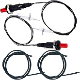 MENSI Piezo igniter with Spark Ignition Eelectrode Assembly Kits 39.5" Wire for DIY Propane Grill, Fire Pit, Heater Set Up, 2PCS