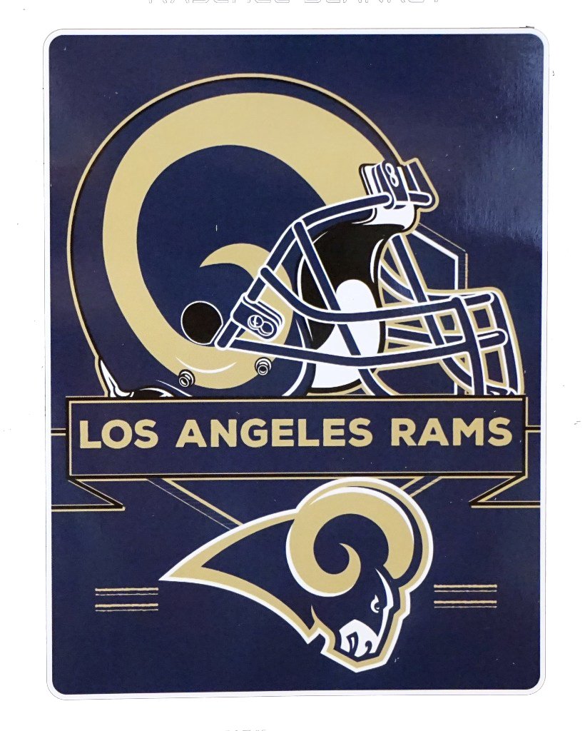 Northwest 0807 Los Angeles Rams NFL Royal Plush Raschel Prestige Series