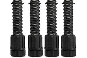 ANPOOLE Camp Stove Leg Levelers Adjustable, Accessories for Camp Chef Explorer Stoves, Fit for Outdoor Camping Stove with 1.25" Diameter Round Legs, 4 Pcs Black