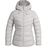 Pioneer Camp Women's Down Puffer Jacket Lightweight Hooded Winter Coat Water Repellent Quilted Fuffy Jacket Outdoor Casual