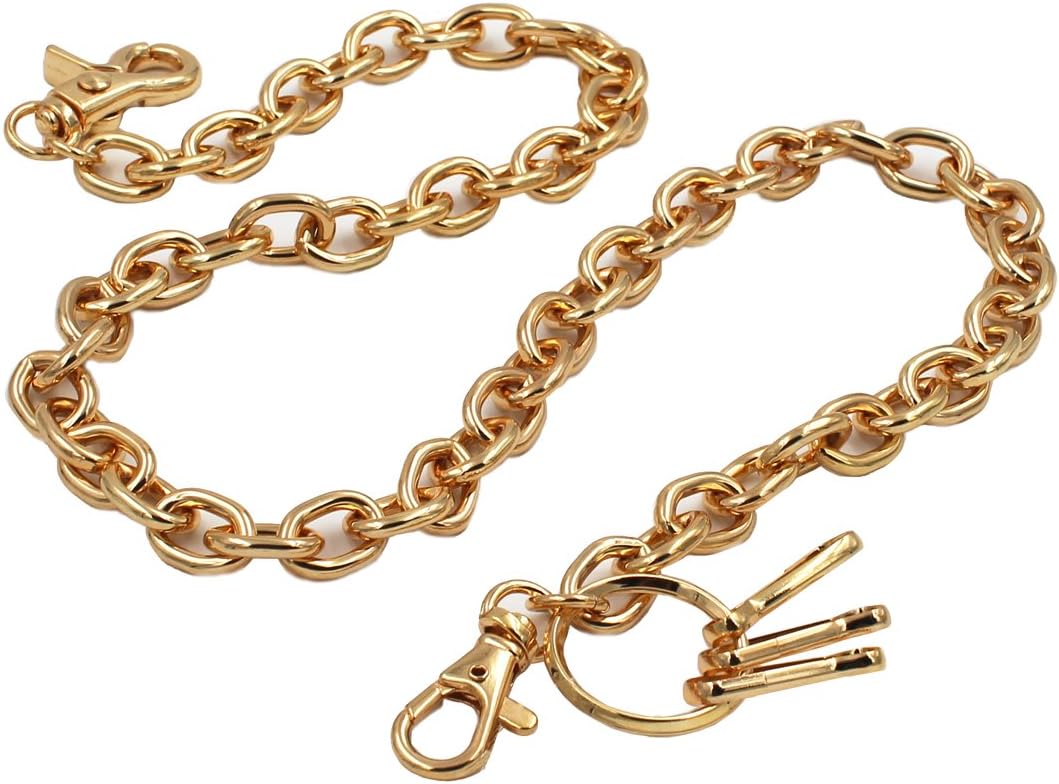 Uniqsum Basic Ring Leash wallet chain Swivel Trigger snap Biker Punk Key chain