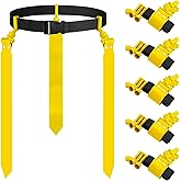 Junkin 6/8/10 Players Flag Football Sets Adjustable Football Belts and Flags for Youths Teens Kids Adults Players Sports Team