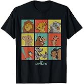 Disney The Lion King Characters 90s Grid T-Shirt